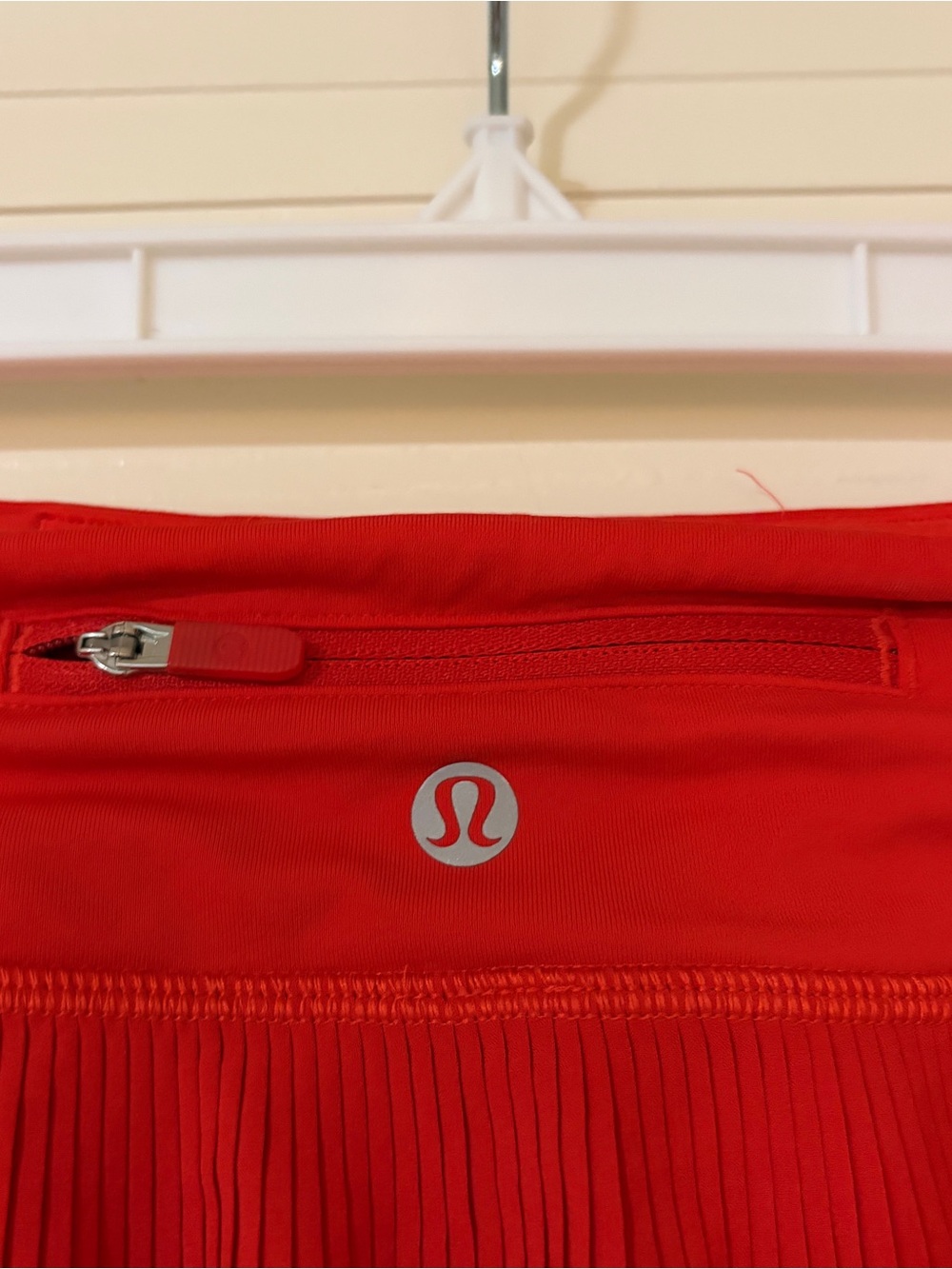 lululemon athletica Red Pleated Tennis-Style Mini Skirt - Picture 3 of 8